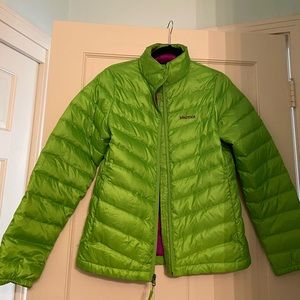 Marmot Green/Purple Puffer Jacket
